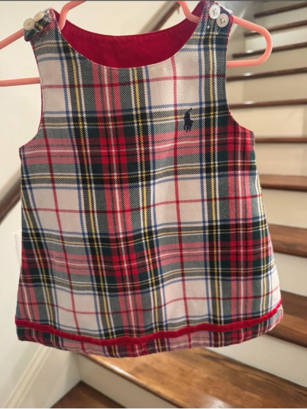 Ralph Lauren Red Plaid Reversible Dress